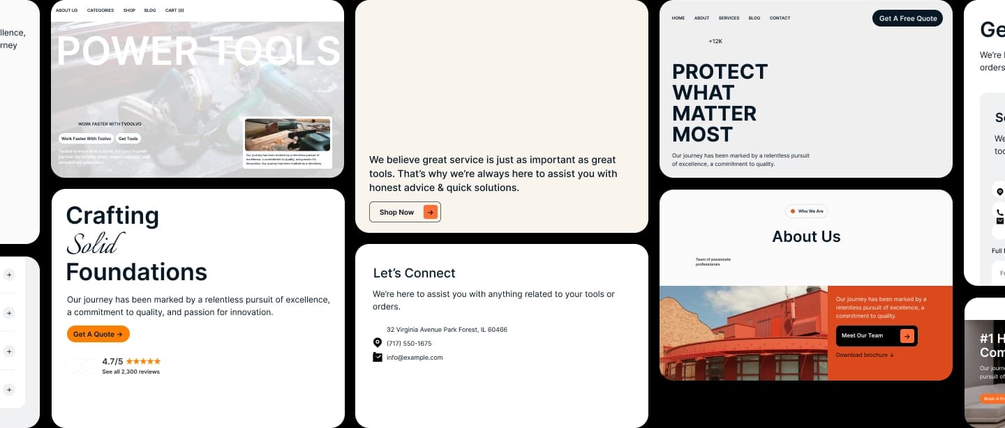 Website preview cards